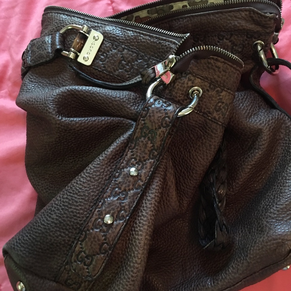 Gucci Pelham Dark Brown Leather Bag